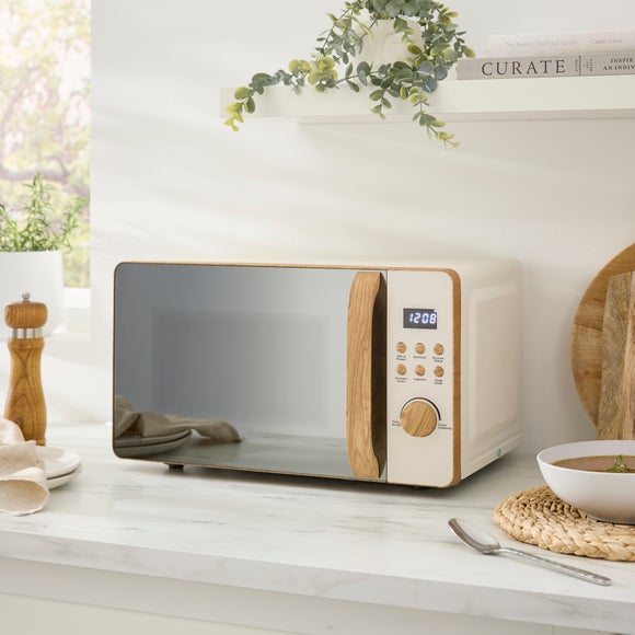 Wood Effect Contemporary 20L Microwave