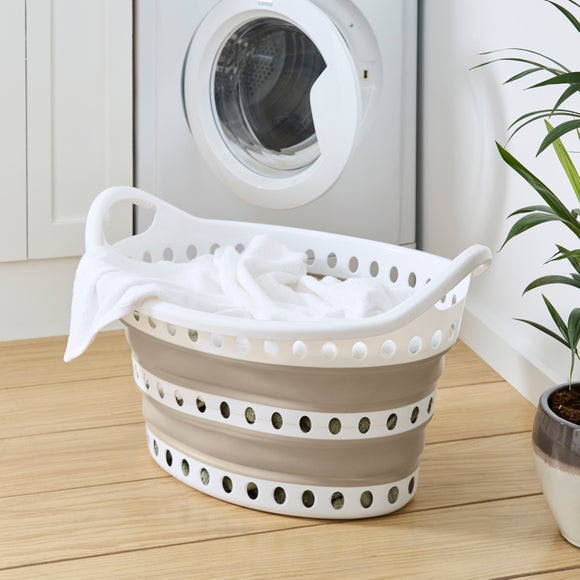 View Collapsible Oval Laundry Basket View Collapsible Oval Laundry Basket