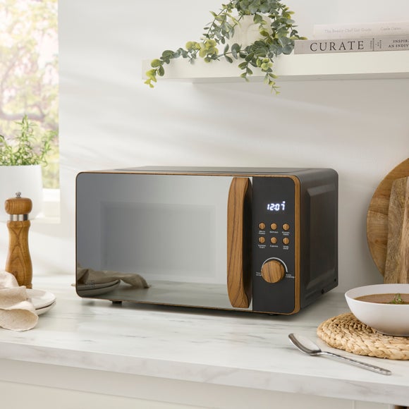 Wood Effect Contemporary 20L Microwave