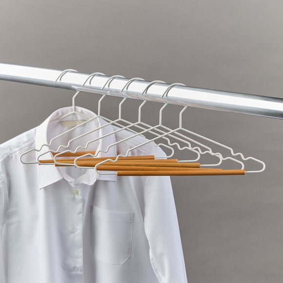 View Set Of 6 Kids Wooden Bar Hangers View Set Of 6 Kids Wooden Bar Hangers