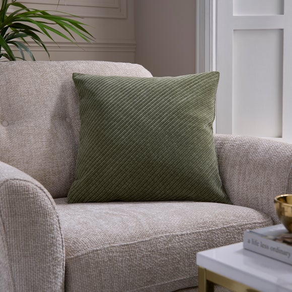 Diagonal Rib Square Cushion