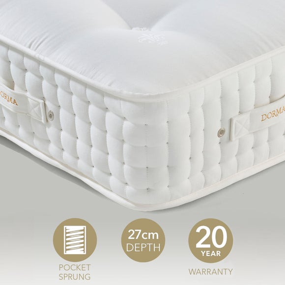 Dorma Natural Ultimate 3200 Pocket Calico Spring Alpaca & Horsehair Mattress