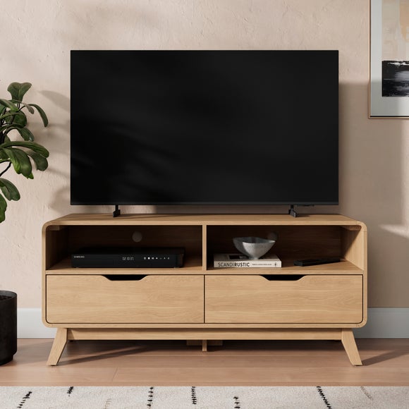 Edda Standard TV Unit for TVs up to 55", Oak Effect