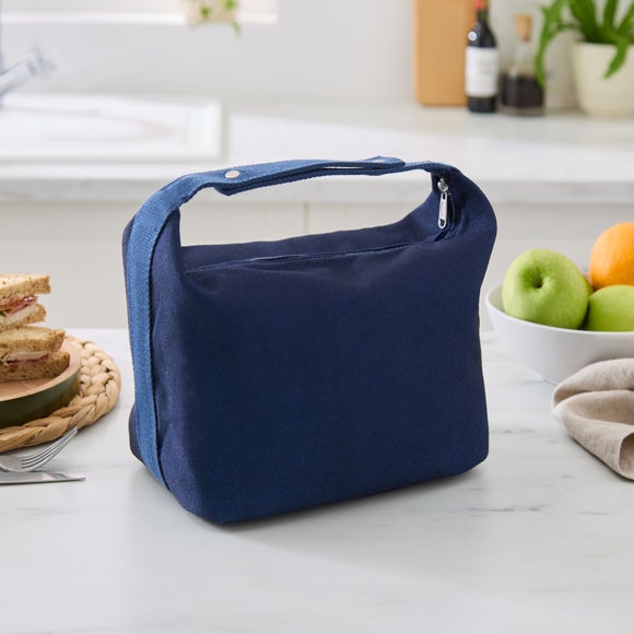 Photo of adjustable strap canvas lunch bag