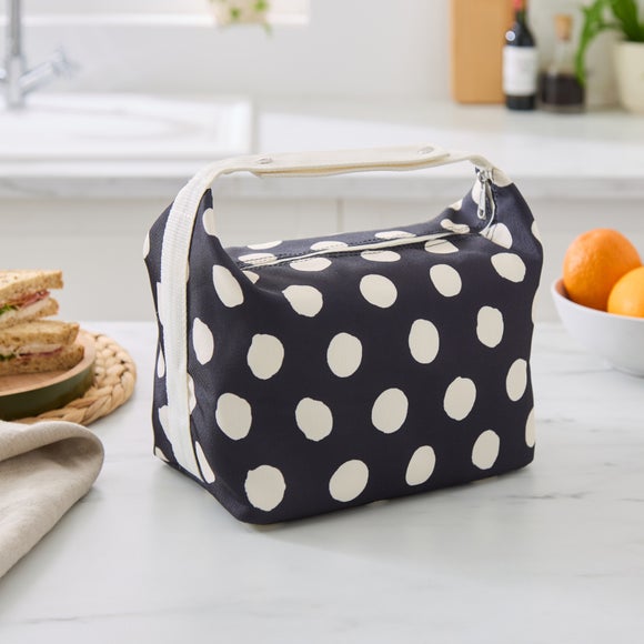 Adjustable Strap Polka Dot Lunch Bag