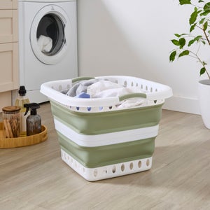 Collapsible Square Laundry Basket