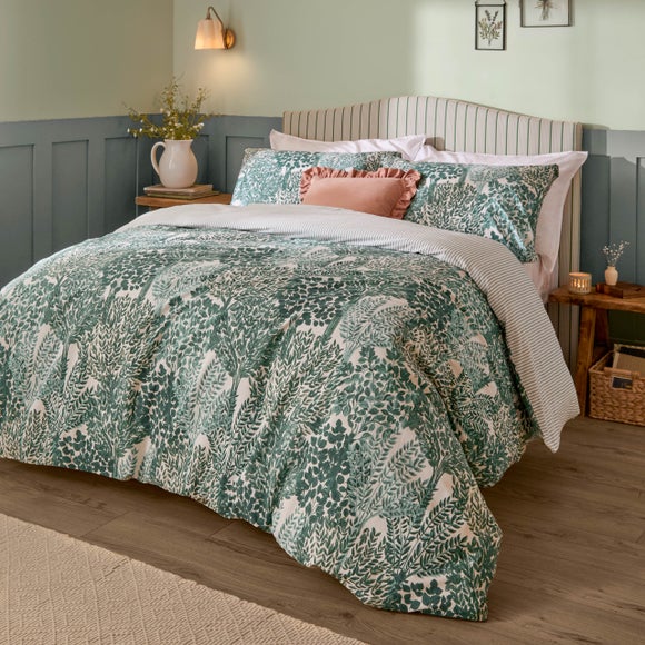 View Wylder Nature Topiary Polycotton Duvet Cover & Pillowcase Set
