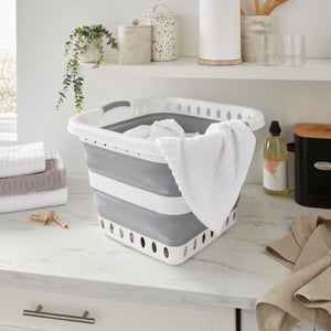 Collapsible Square Laundry Basket