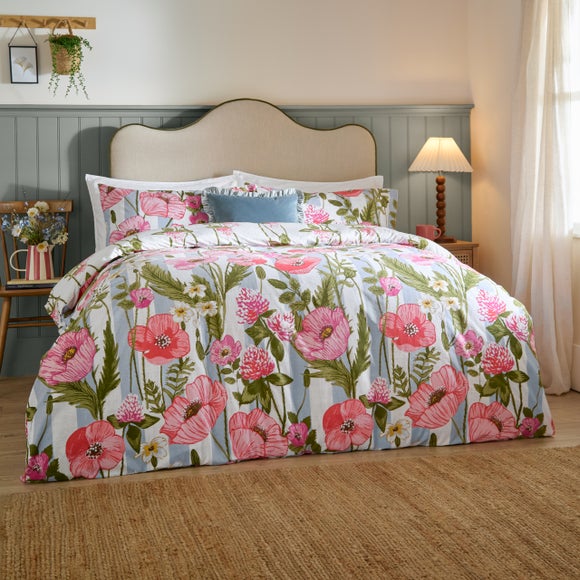 Wylder Nature Poppy Trail Polycotton Duvet Cover & Pillowcase Set