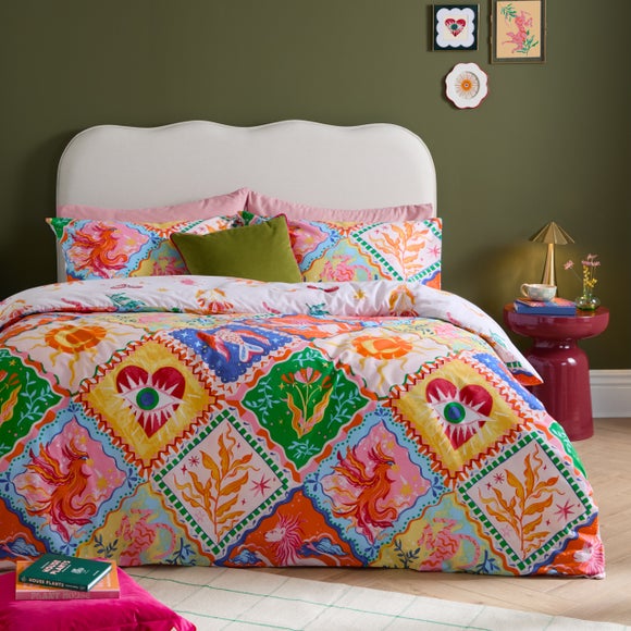 Click to view product details and reviews for Furn Seraphine Polycotton Duvet Cover Pillowcase Set.