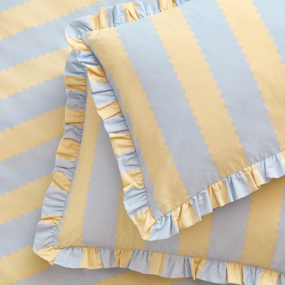 Click to view product details and reviews for Wylder Nature Birdie Stripe Polycotton Oxford Pillowcase Pair.