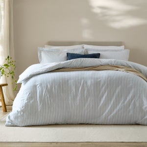Yard Hebden Reversible 100 Cotton Duvet Cover & Pillowcase Set