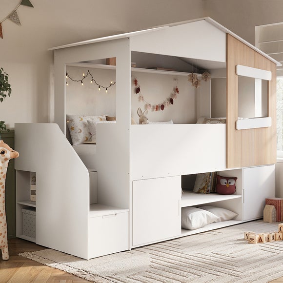 Dreamland House Staircase Midsleeper Bed Frame With Storage