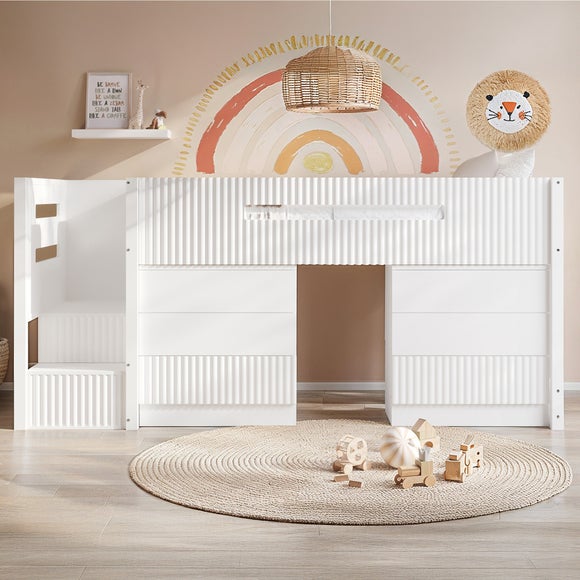 View Luca Midsleeper Bed Frame With 3 Drawer & 2 Chests View Luca Midsleeper Bed Frame With 3 Drawer & 2 Chests