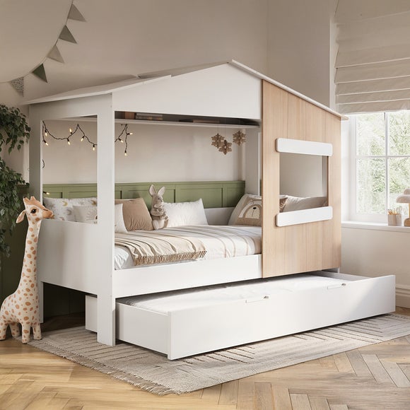 Dreamland House Bed Frame with Trundle