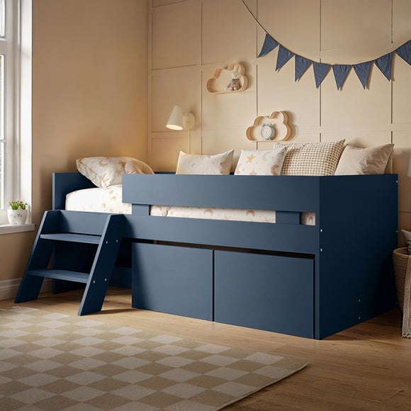 Logan Low Sleeper Bed Frame With Toybox