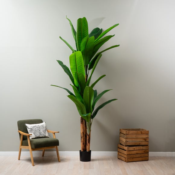 Artificial Banana Tree in Black Plant Pot