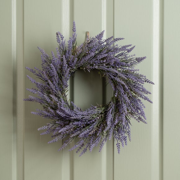 Artificial Lavender Wreath