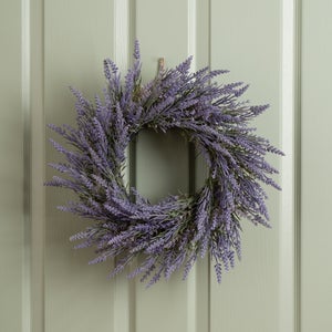 Artificial Lavender Wreath