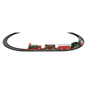 The Christmas Gift Co 15 Piece Christmas Train Track With Lights Sound