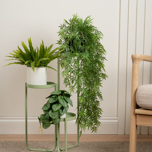 Click to view product details and reviews for Artificial Trailing Bamboo In Black Plant Pot.