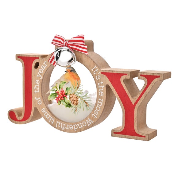 Photo 2 of The Christmas Gift Co Robin Joy Mantle Piece Plaque