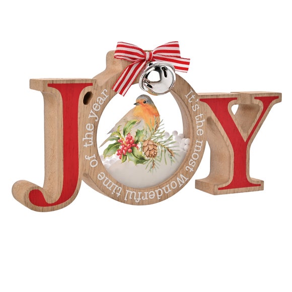 Photo 3 of The Christmas Gift Co Robin Joy Mantle Piece Plaque