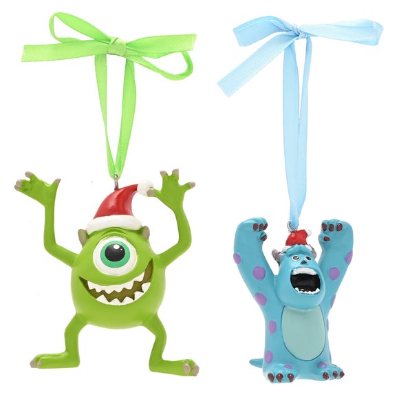 Disney Set of 2 Sulley And Mike Hanging Decorations