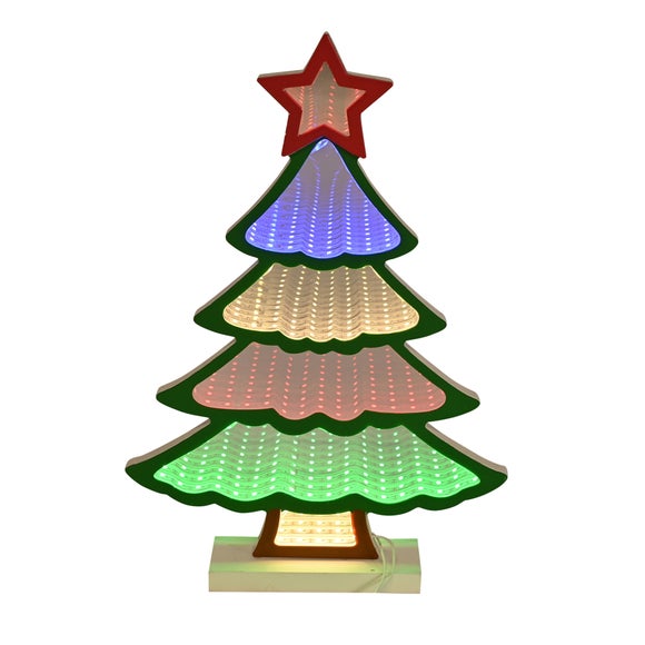 The Christmas Gift Co LED Stand Light Infinity Christmas Tree