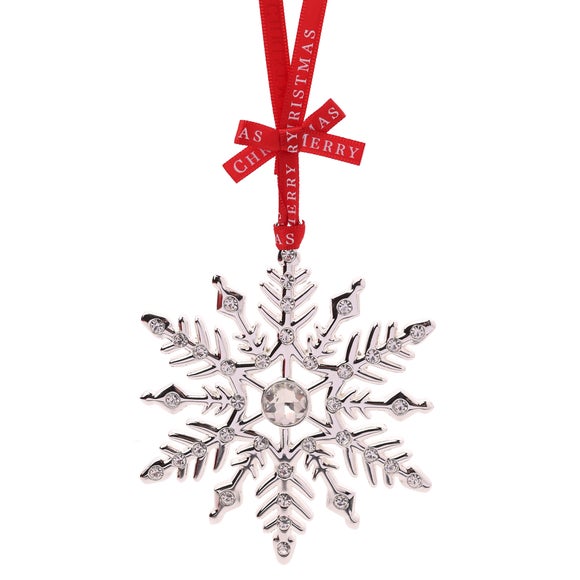 Click to view product details and reviews for The Christmas Gift Co Regal Tidings Collectable Snowflake Tree Decoration.