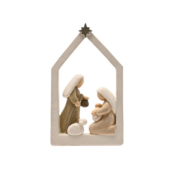 The Christmas Gift Co Nativity Scene Shepherd with Sheep Ornament