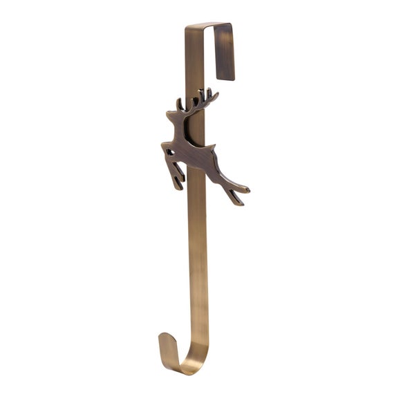 View The Christmas Gift Co Gold Stag Wreath Hanger View The Christmas Gift Co Gold Stag Wreath Hanger