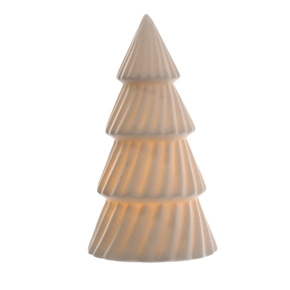 The Christmas Gift Co Ceramic 15cm LED Light Up Christmas Tree