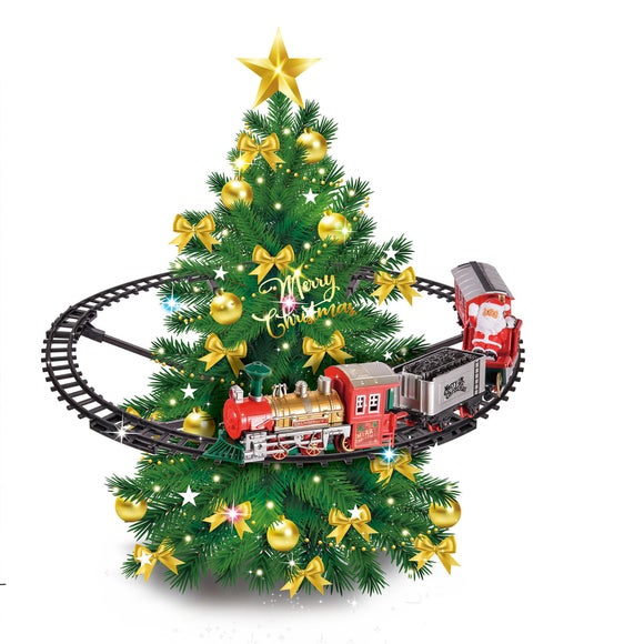 The Christmas Gift Co 21 Piece Train Around the Christmas Tree Toy
