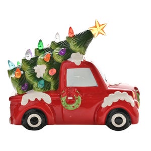 The Christmas Gift Co Led Light Up Driving Home For Christmas Ornament