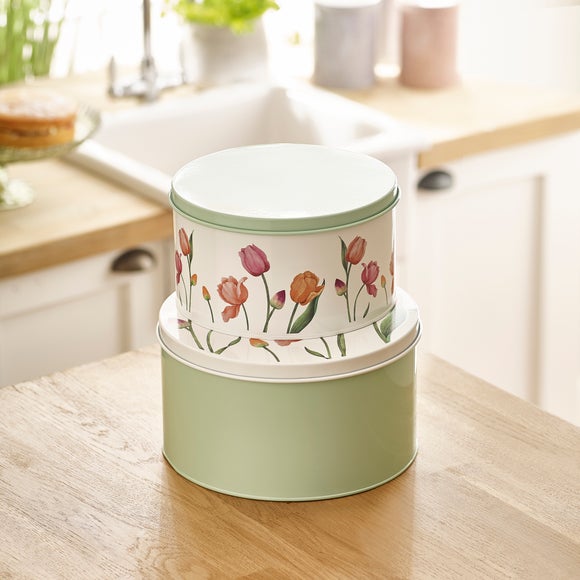 Set of 2 Tulip Cake Tins