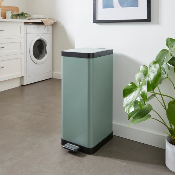 30L Carbon Steel Pedal Bin
