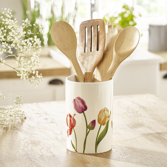 Ceramic Tulip Utensil Pot