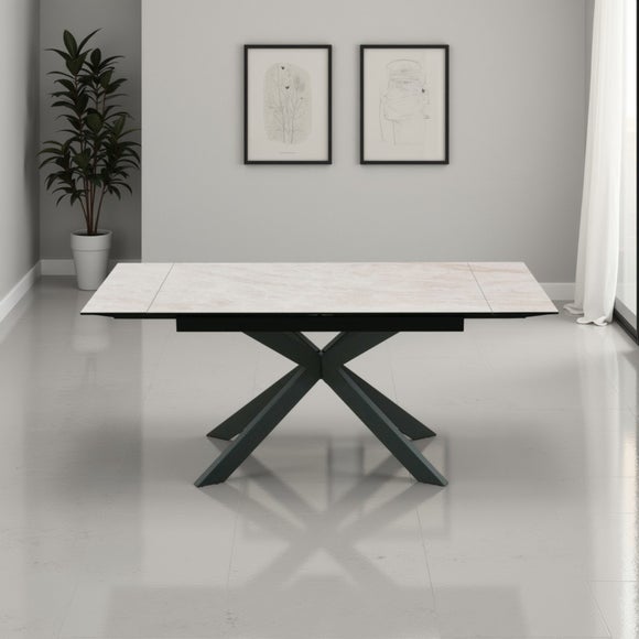 Click to view product details and reviews for Indus Valley Athena Ceramic Extending Dining Table.