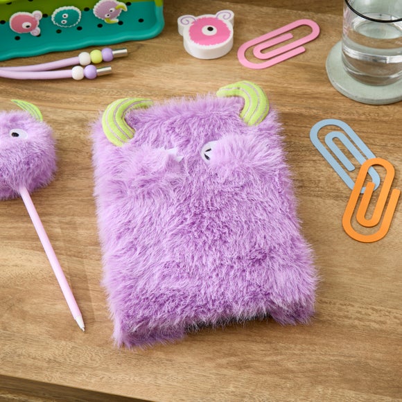 Waters and Noble A5 Furry Peekabook Monster Notebook