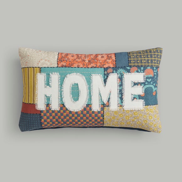 Home Patchwork Cotton Rectangle Cushion