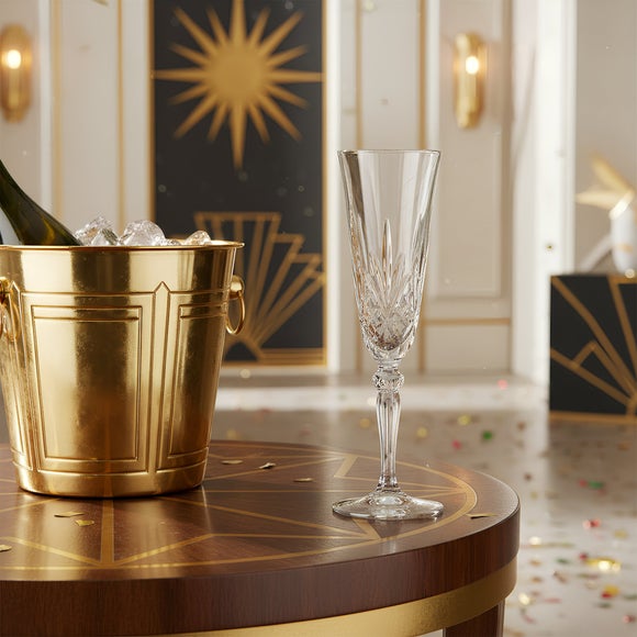 RCR Crystal Set of 6 Melodia Champagne Flutes