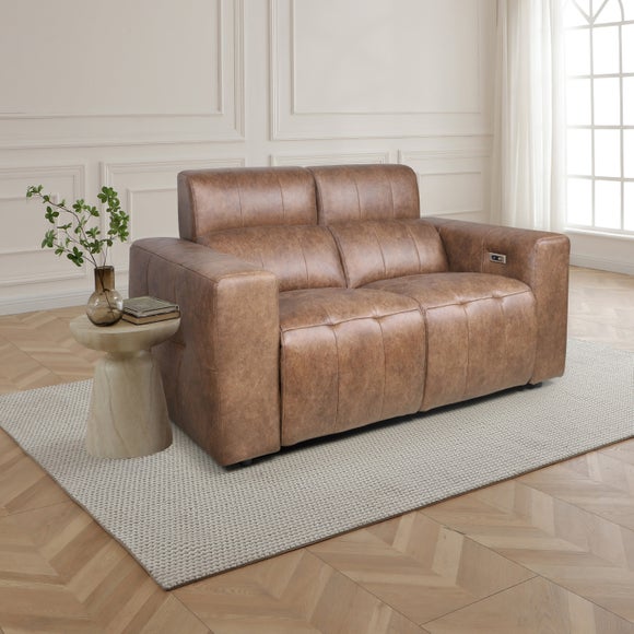 Click to view product details and reviews for Akari Quilted Faux Leather Power Recliner 2 Seater Sofa.