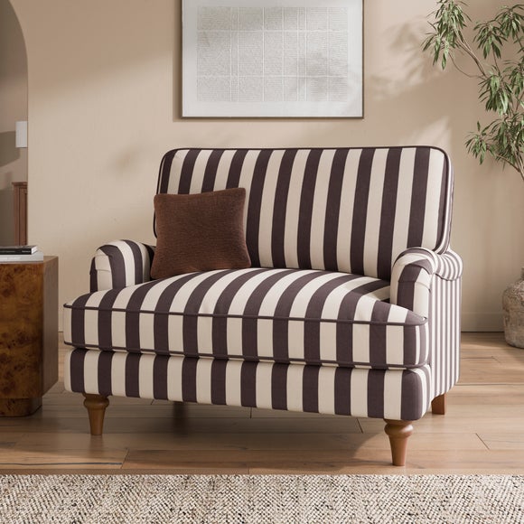 Beatrice II Woven Stripe Snuggle Chair