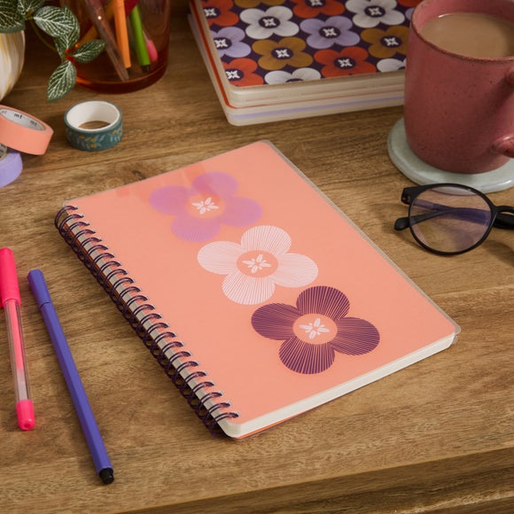 Elements A5 Transparent Flower Notebook