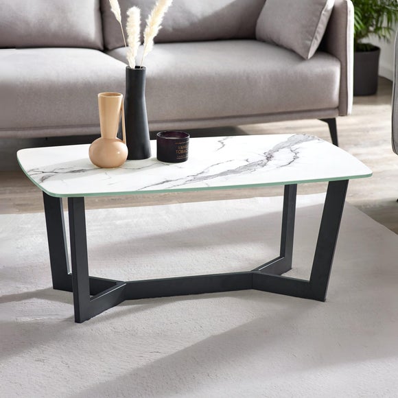 Return - Olympus White Marble Coffee Table