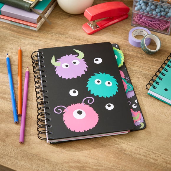 Waters and Noble Monsters A5 Tabbed Notebook