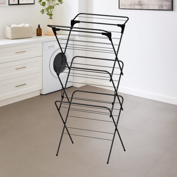 Black 3 Tier Airer