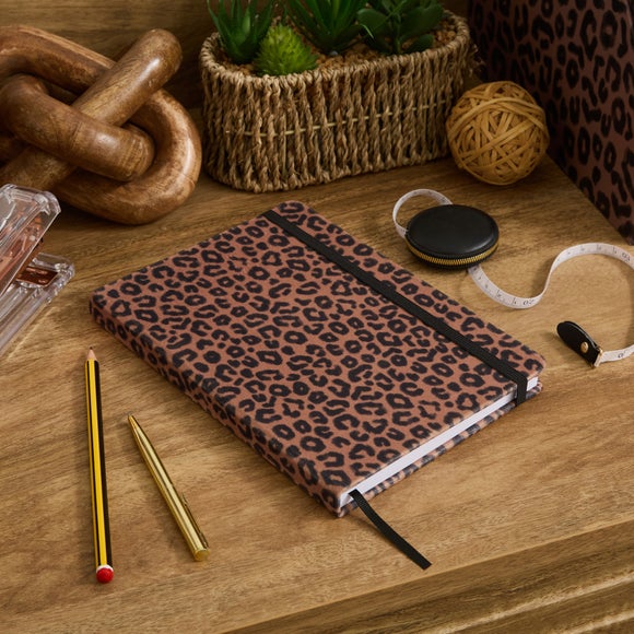 Waters and Noble A5 Leopard Print Notebook