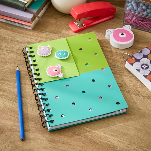 Waters and Noble Monster Silicone Notebook with Pop Ins